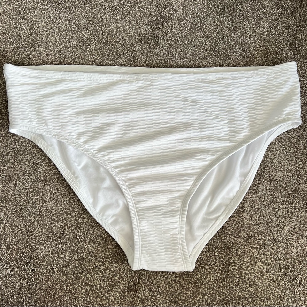 NWOT Stoney Clover x Target White Textured Bathing Suit Bottoms Size 2X